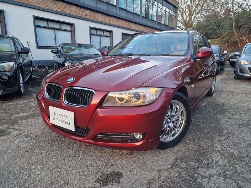 View BMW 3 SERIES 2.0 320i SE TOURING AUTOMATIC PETROL ULEZ COMPLIANT VERMILLIONROT METALLIC BEIGE LEATHER ONLY 26,000
