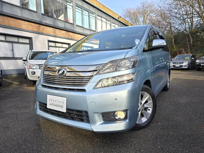 View TOYOTA VELLFIRE RARE LIGHT BLUE BUSINESS EDITION 3.5 V6 AUTO PETROL ULEZ COMP ONLY 13K VERIFIED MILES 