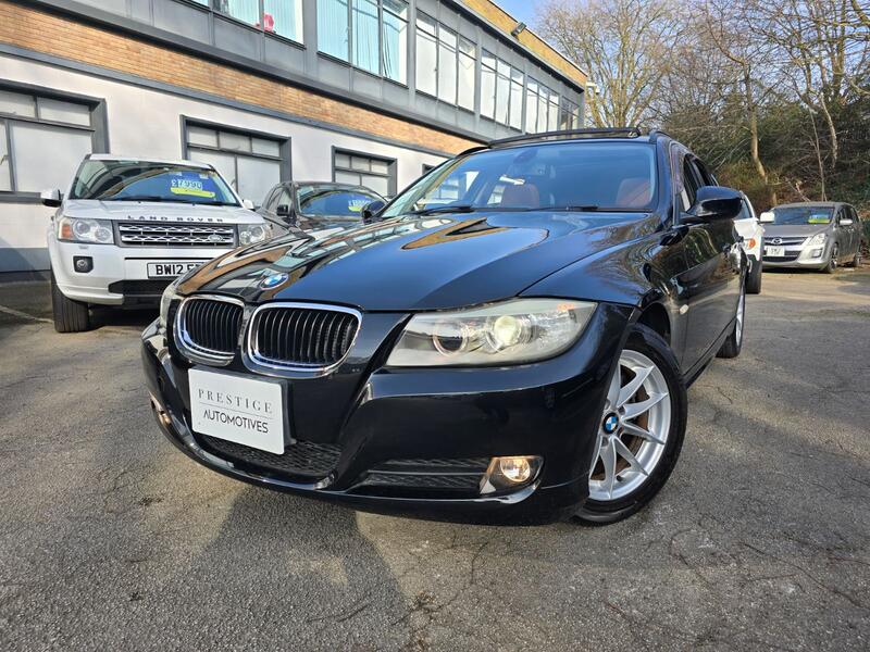 View BMW 3 SERIES 320i TOURING LOW MILES ONLY 32K VERIFIED MILES SAPPHIRE BLACK SADDLE BROWN LEATHER SUNROOF AUTO PETR