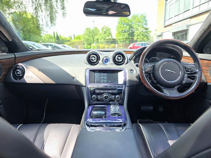 View JAGUAR XJ 5.0 V8 Premium Luxury 380 BHP HUGE SPECIFICATION EXAMPLE PAN ROOF 38K MILES FROM NEW IN PREPARATION