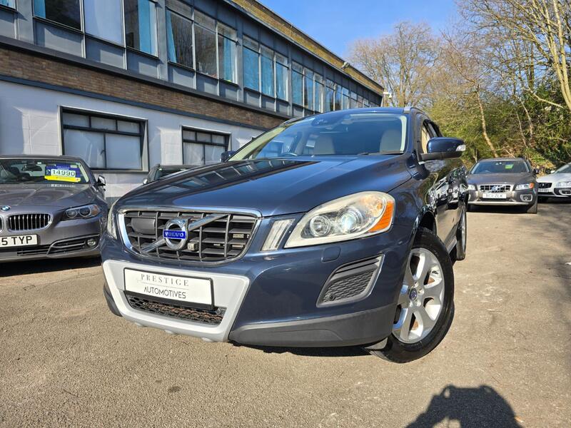 View VOLVO XC60 2.0 T5 SE AUTO PETROL 40,000 VERIFIED MILES ULEZ FREE CASPIAN BLUE IVORY LEATHER 