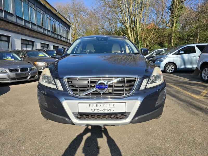 View VOLVO XC60 2.0 T5 SE AUTO PETROL 40,000 VERIFIED MILES ULEZ FREE CASPIAN BLUE IVORY LEATHER 