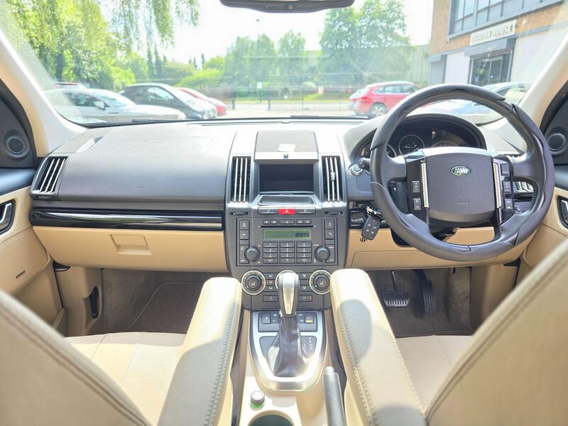 View LAND ROVER FREELANDER 2 3.2 i6 SE RARE PETROL MODEL ULEZ COMPLIANT ONLY 27K VERIFIED MILES SUMATRA BLACK BEIGE LEATHER