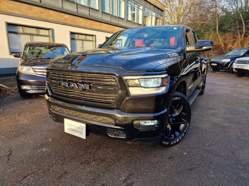 View DODGE RAM 1500 SPORT 3.6 V6 LTR PENTASTAR ENGINE PETROL  AUTO VERY ECONOMICAL RED LEATHER NIGHT EDITION 4K MLS