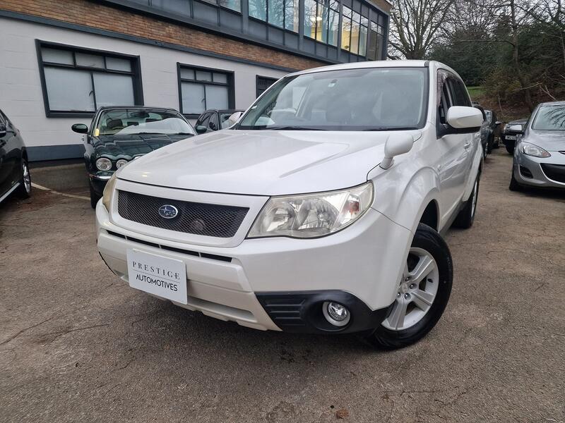 View SUBARU FORESTER 2.0 XS MODEL 4X4 MANUAL PETROL ULEZ COMP PEARL WHITE DAB CAR PLAY GREAT OFF ROADER ONLY 46K MILES
